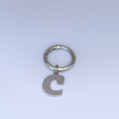 Dog Tag Letter C
