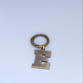 E Dog Tag in gold