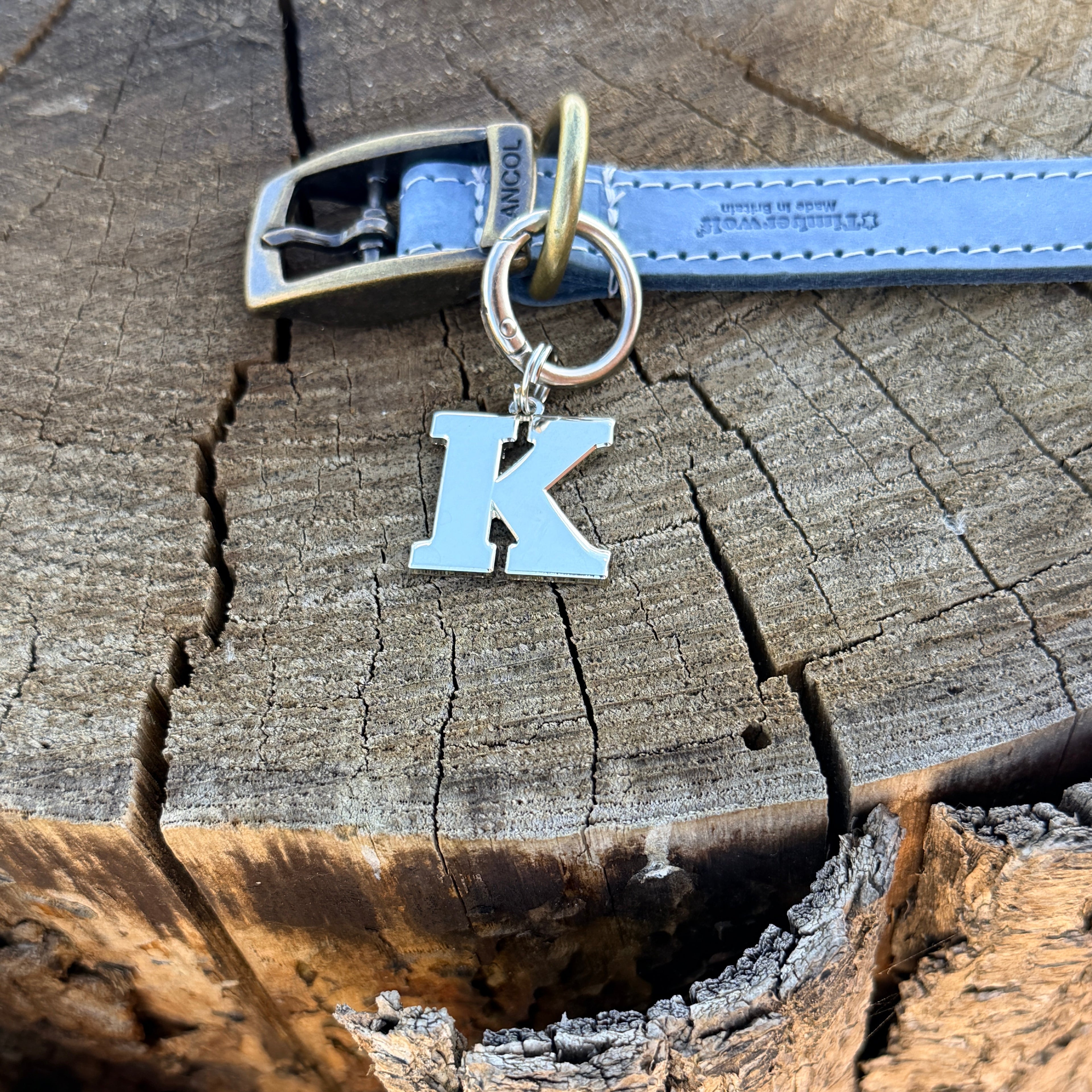 Initial Dog Tag - Letter K