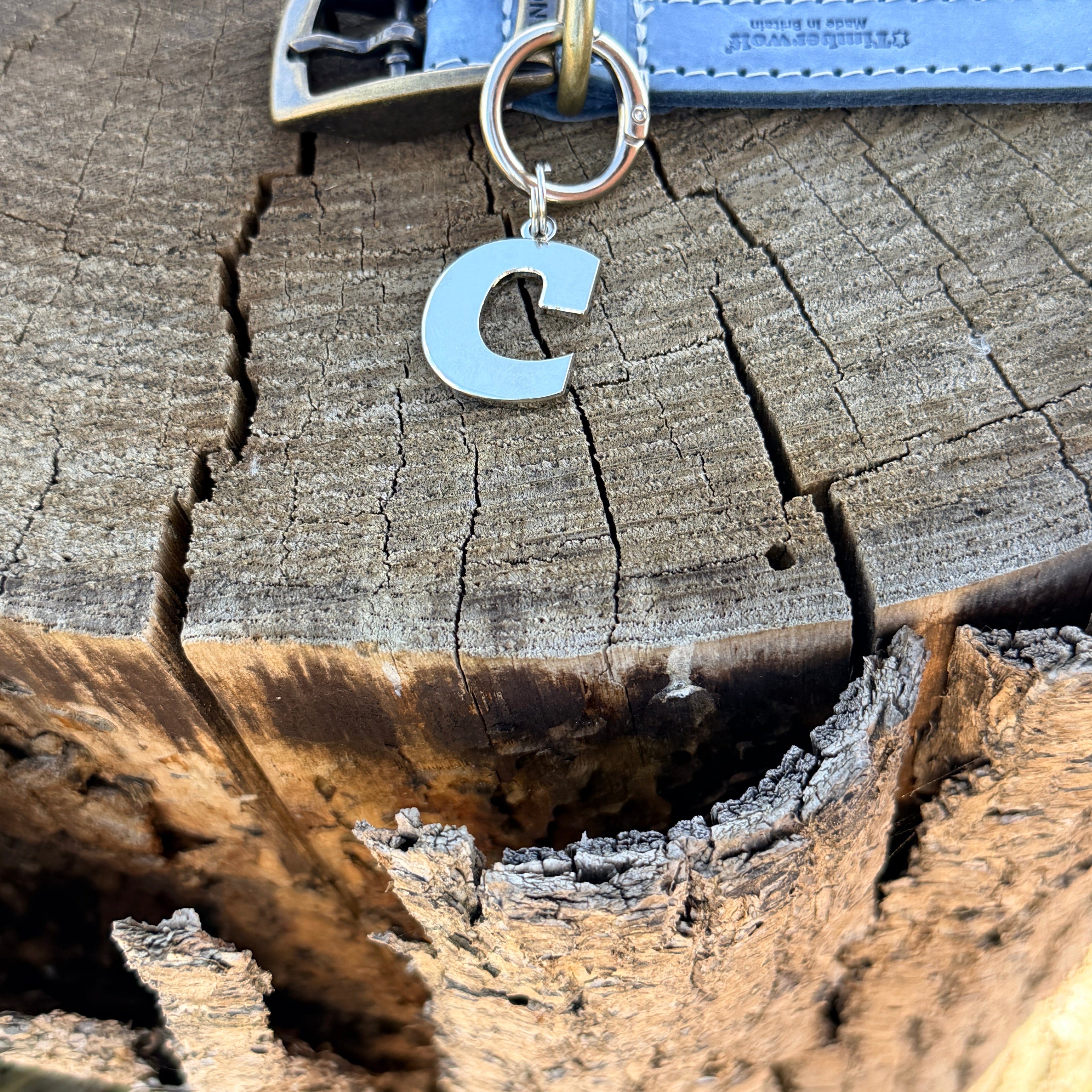 Initial Dog Tag - Letter C