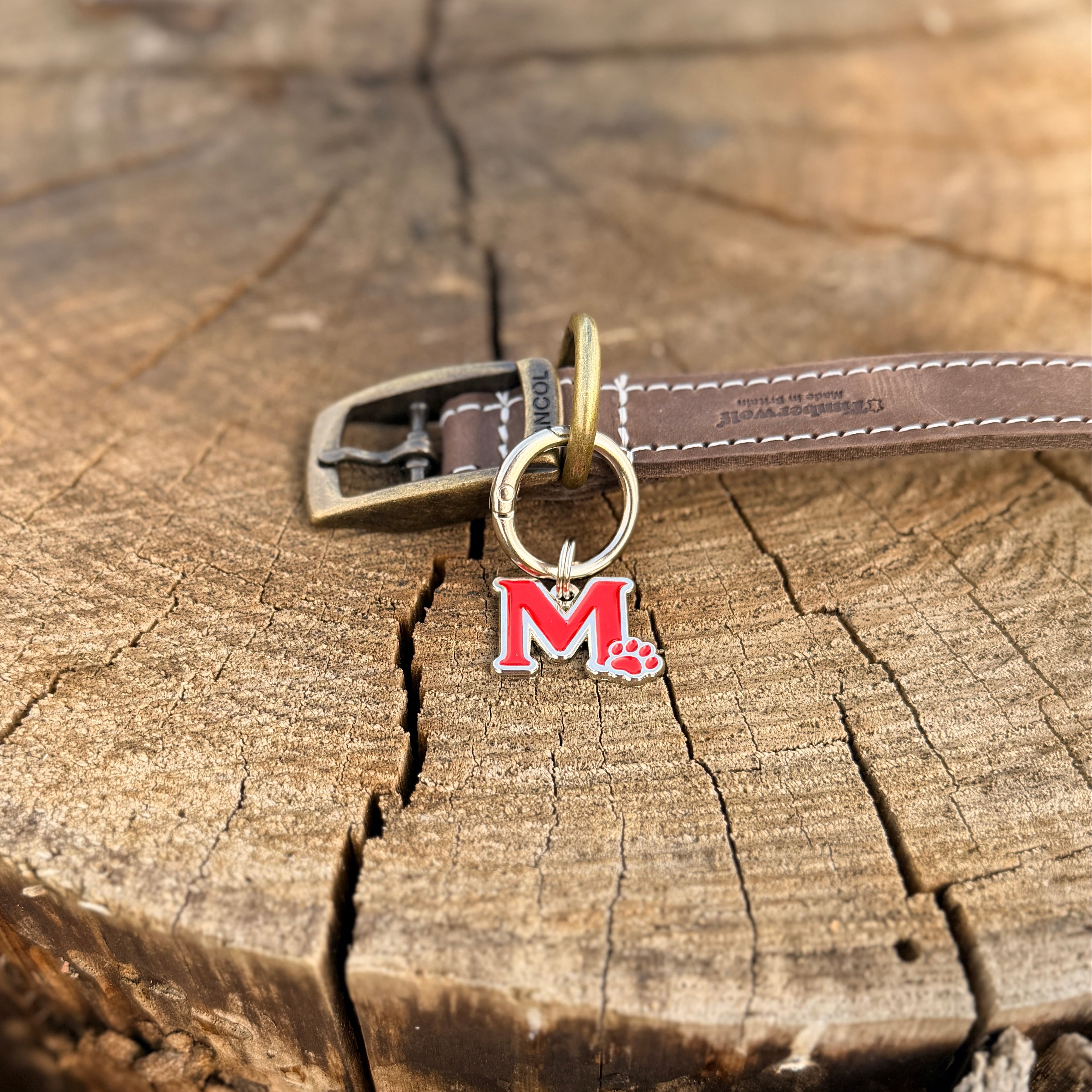 Signature Tag M with Paw Red