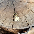 Coloured Dog Tag Letter R (Gold)