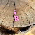 Coloured Dog Tag Letter R (Pink)