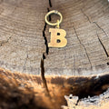 Coloured Dog Tag Letter B (Gold)